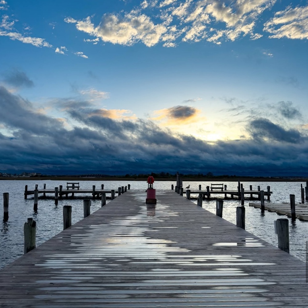 Scenic Dock at Sunset Canvas Print